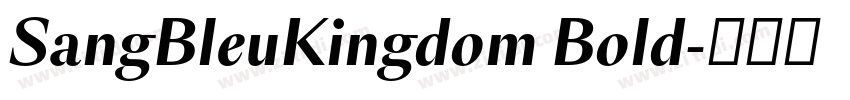 SangBleuKingdom Bold字体转换